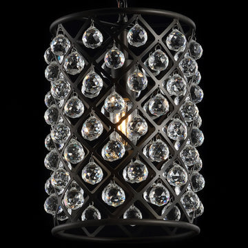 Gabrielle Crystal/Metal LED Pendant